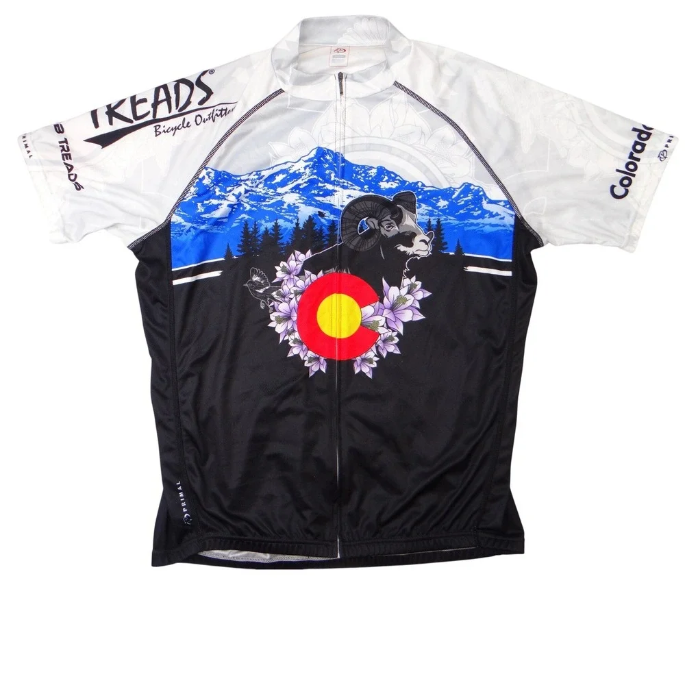 IKEADS Bicycle Outfitters Colorado Ram Mountain Cycling Jersey Men's XL - Picture 1 of 13